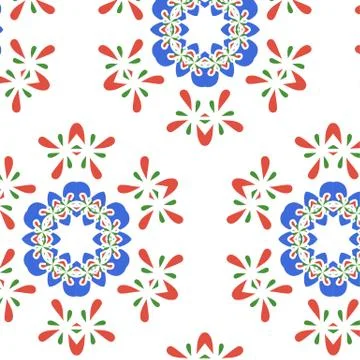 Colorful mosaic abstract Seamless pattern Illustrazione stock