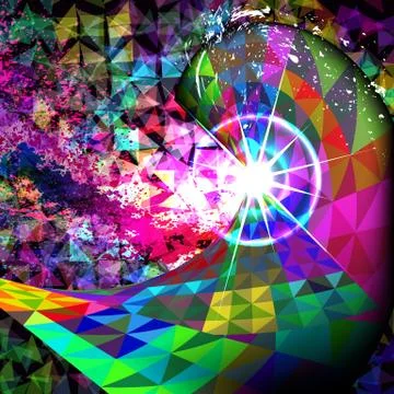 Colorful mosaic abstract vector background Stock Illustration