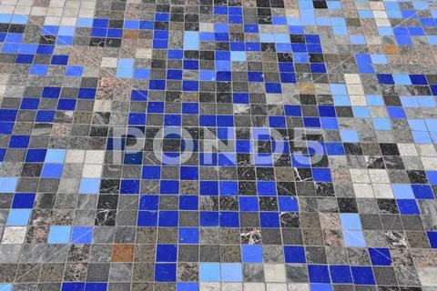 Colorful mosaic flooring Stock Photos