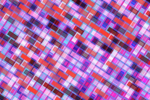 Colorful mosaic pattern of abstract squares in vibrant shades Illustrazione stock