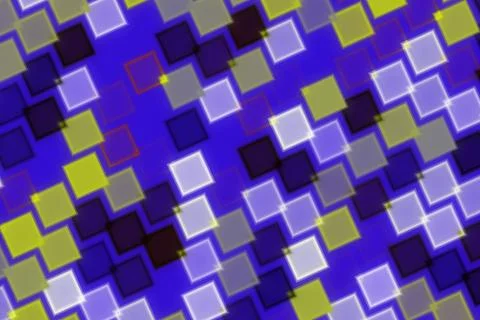 Colorful mosaic pattern with blue, green, purple, and gray Illustration