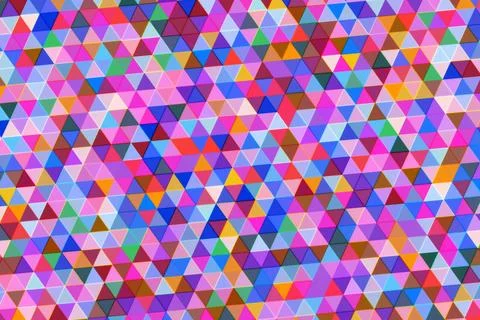 Colorful mosaic pattern with bright pink purple and blue hues Illustration
