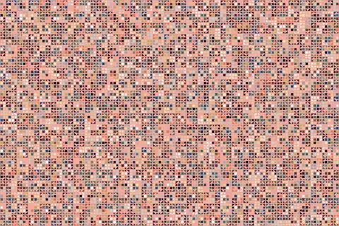 Colorful mosaic pattern consisting of triangles and squares, for backgrounds, Stock Illustration