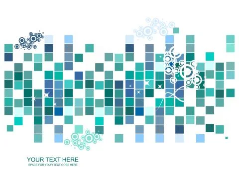 Colorful mosaic pattern design Illustrazione stock