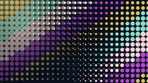 Colorful mosaic pattern with dots in various shades Stock Illustration