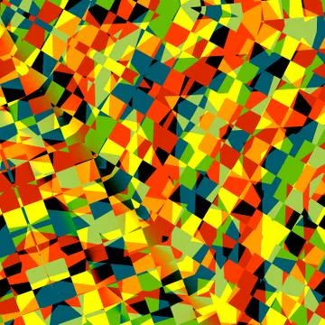 Colorful Mosaic Pattern Stock Illustration