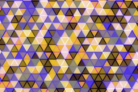 Colorful mosaic pattern made of small triangles Stockillustratie