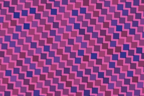 Colorful mosaic pattern made of small pink purple squares Stock Illustration