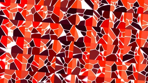 Colorful mosaic pattern with red and black shades in Stock Footage 338039355