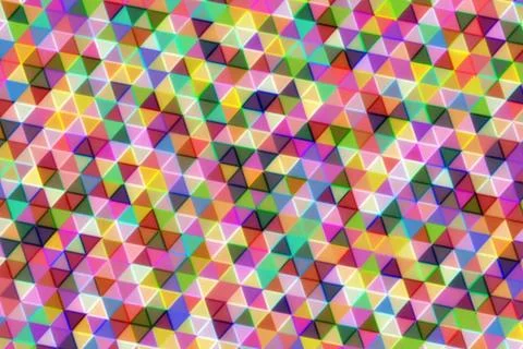 Colorful mosaic pattern with small geometric shapes Stock Illustration
