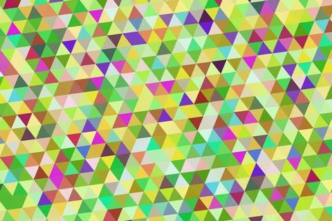 Colorful mosaic pattern with small hexagons and bright shades Stock Illustration