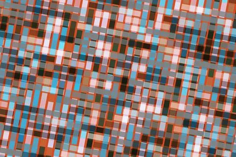 Colorful mosaic pattern of small rectangles and squares Stock Photos