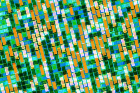 Colorful mosaic pattern with small rectangular tiles Stock Photos