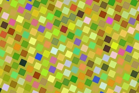 Colorful mosaic pattern with small square shapes Stock Illustration
