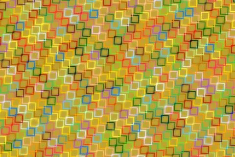 Colorful mosaic pattern with small square tiles Stock Illustration