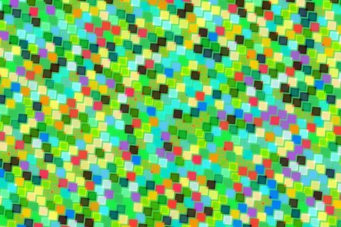 Colorful mosaic pattern with small square tiles Stock Illustration