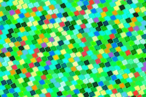 Colorful mosaic pattern with small square tiles Stock Photos