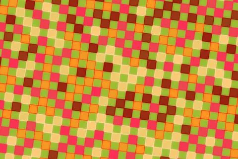 Colorful mosaic pattern with small square tiles Stock Photos