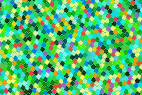 Colorful mosaic pattern with small square tiles in vibrant shades Stock Photos