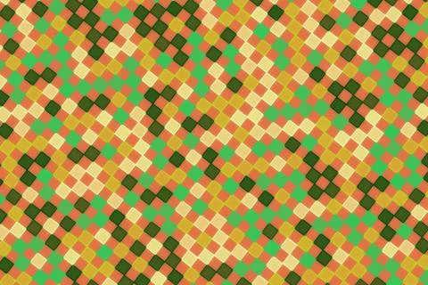 Colorful mosaic pattern with small square tiles in vibrant colors Stock Photos