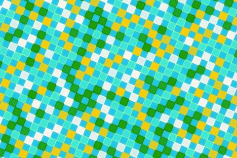Colorful mosaic pattern with small square tiles and vibrant colors Stock Photos