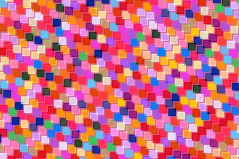 Colorful mosaic pattern with small square tiles Stock Photos