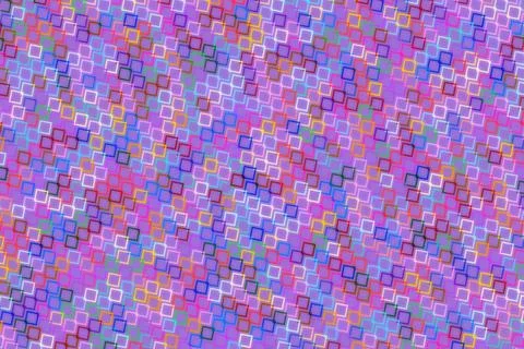 Colorful mosaic pattern with small square tiles in pink purple Stock Photos