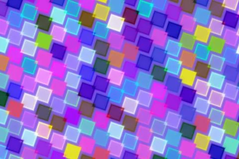 Colorful mosaic pattern of small squares on vibrant background 스톡 일러스트
