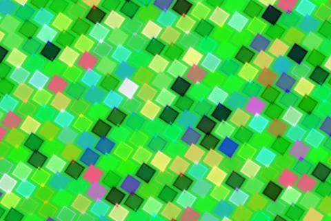 Colorful mosaic pattern with small squares in bright colors Stock Illustration