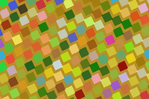 Colorful mosaic pattern with small squares in bright shades Stock Illustration