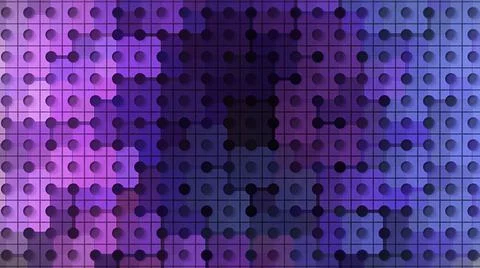 Colorful mosaic pattern with squares and dots. Motion. Multi-colored background Stock Illustration