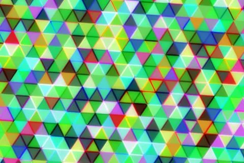 Colorful mosaic pattern with triangles and bright shades Stock Illustration