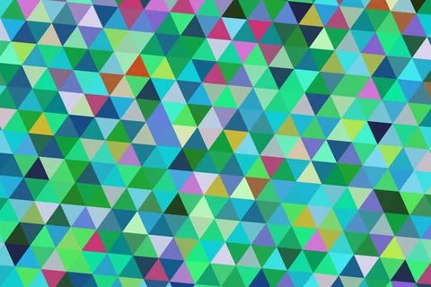 Colorful mosaic pattern with triangles in bright shades 스톡 일러스트