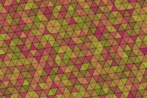Colorful mosaic pattern of triangles in vibrant shades Stock Illustration