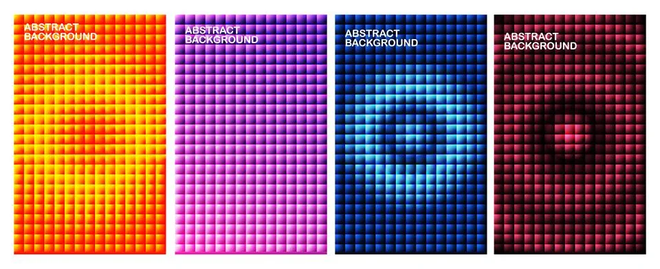 Colorful Mosaic Pixel Pattern Background Illustrazione stock