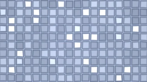 Colorful mosaic tiles create a pattern on a smooth surface Stock Footage 338230629