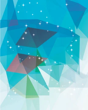 Colorful mosaic triangle background Stock Illustration