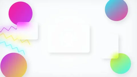 Colorful Motion Abstract Background with Dynamic Circles and Gradient Effects 库存影片 342768378