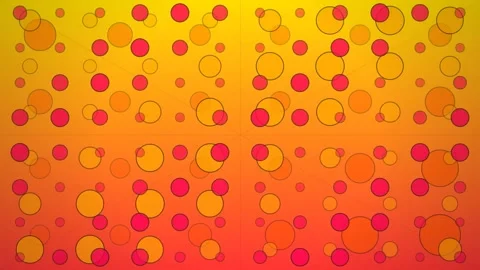 Colorful Motion Abstract Pattern with Dots in Vibrant Orange and Pink Tones.. Видео 338314014