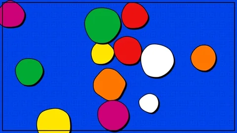 Colorful Motion of Bouncing Balls in Dynamic Motion for Creative Visuals. 库存影片 342562252