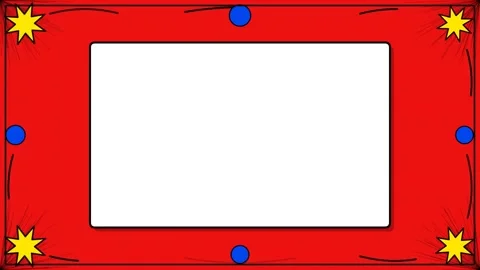 Colorful Motion Frame Animation with Dynamic Red Background and Playful Blu.. Stock Footage 342556418