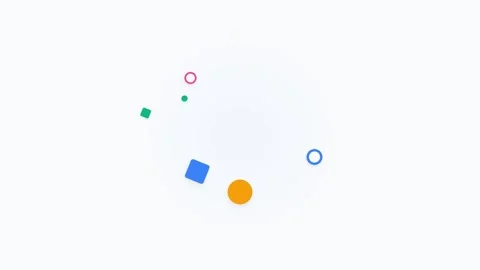 Colorful Motion of Geometric Shapes in Dynamic Abstract Animation for Creat.. 库存影片 342755909