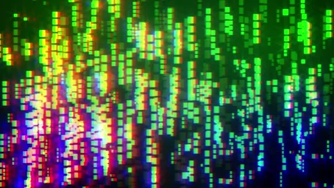 Colorful motion graphics background, matrix like motion background Stock Footage 286195160