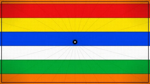 Colorful Motion of Horizontal Stripes in Vibrant Rainbow Pattern for Dynami.. Stock Footage 342742440