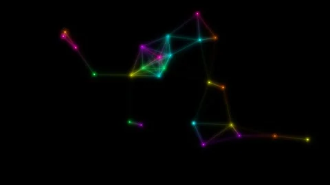 Colorful Motion of Neon Light Particles in Dynamic Abstract Visuals for Cre.. 库存影片 342668204