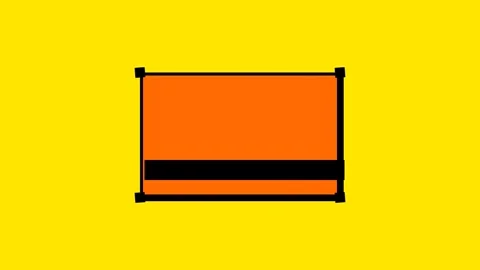 Colorful Motion of Rectangular Shapes on Bright Yellow Background for Dynam.. 库存影片 342544360