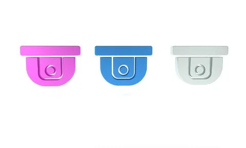 Colorful Motion sensor icon isolated on white background. Minimalism concep.. Illustrazione stock