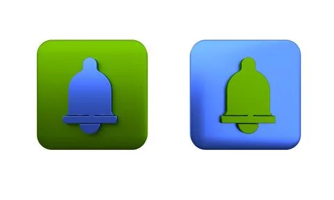 Colorful Motion sensor icon isolated on white background. Square button. 3D.. Illustrazione stock