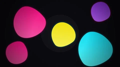 Colorful Motion of Vibrant Circles in Dynamic Abstract Background for Creat.. 库存影片 342634157
