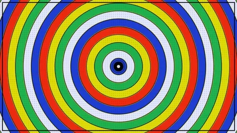 Colorful Motion of Vibrant Circular Patterns in Psychedelic Optical Illusio.. 스톡 동영상 342537175